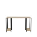 Birou, Retricy, Academy, 125.2x60x73.8 cm, PAL, Negru / Stejar