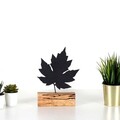 Decoratiune, Maple, 17x27x3.5 cm, Metal, Negru