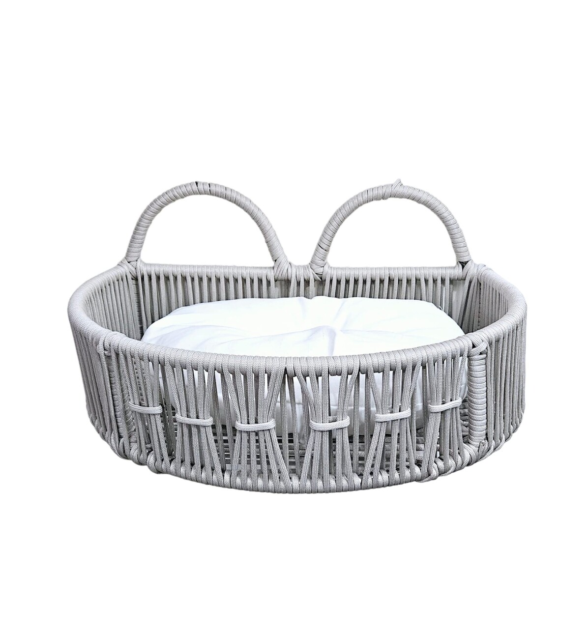 Pat pentru animale de companie, Hanah Home, Peti, 51x27x33 cm, Crem