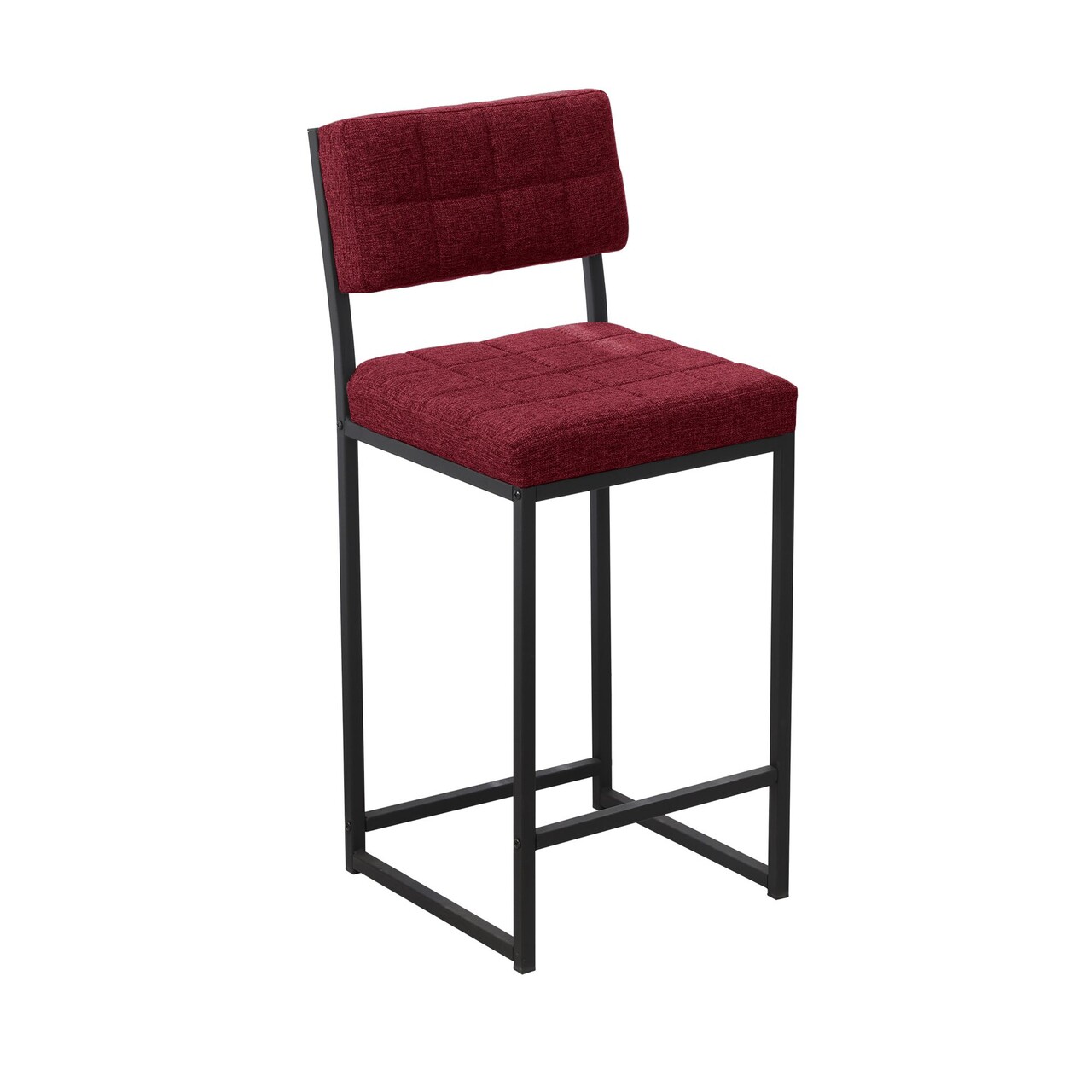 Scaun de bar, Hanah Home, Retro, 40x98x40 cm, Bordo - imagine 6