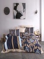 Lenjerie de pat dubla 3 piese, 487, Pearl Home, Poliester Satinat