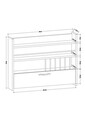 Raft pentru bucatarie, Colman, Knott, 85 x 15 x 65 cm, pal melaminat, alb