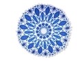 Fata de perna decorativa Island Round, Fashion Goods, 45x45 cm, poliester, albastru