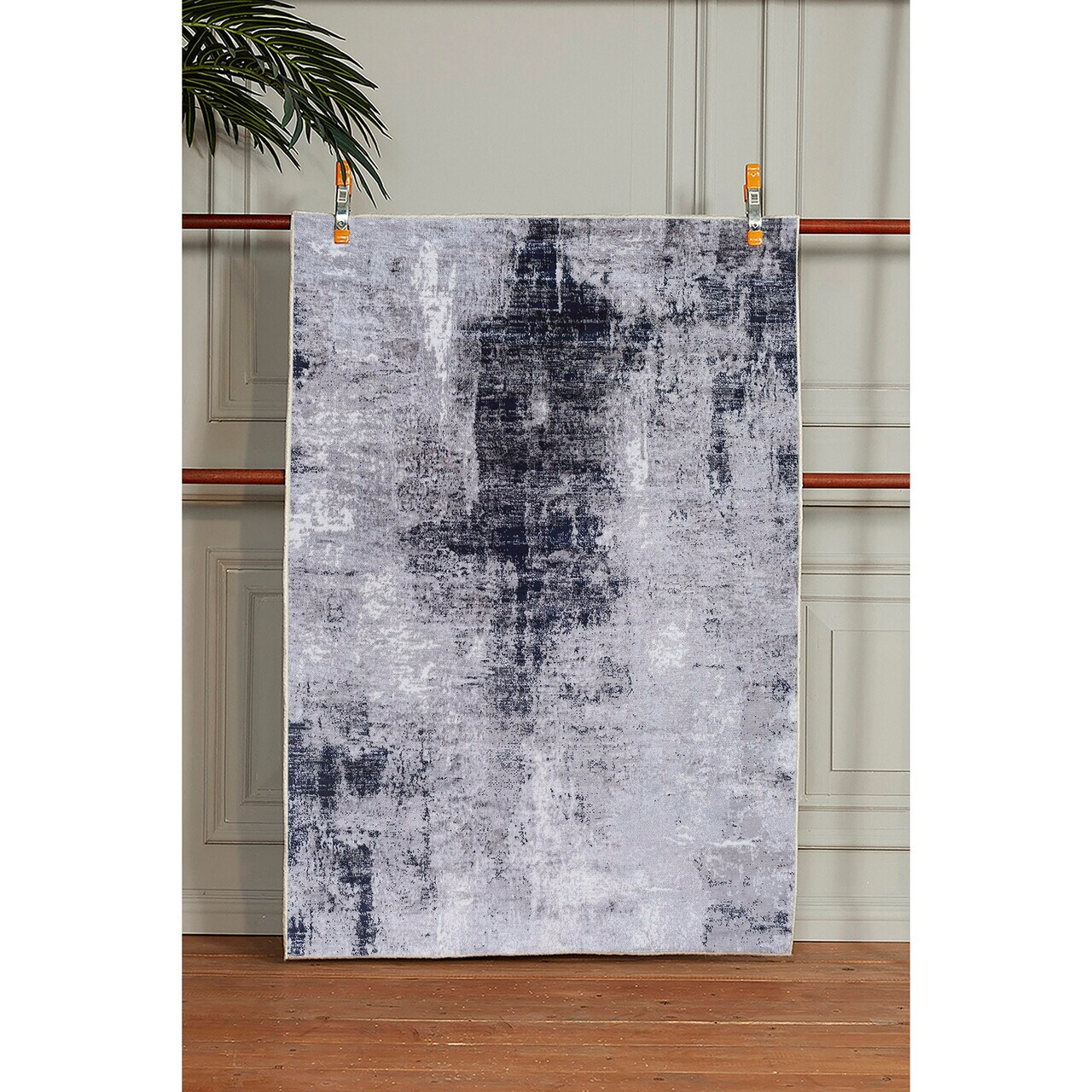 Covor, Woopamuk207, 100x150 cm, Bumbac/Poliester, Gri - view 3