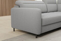 Coltar extensibil dreapta 3 locuri ELTAP, RT-04ROY, Barea, 208x160x100 cm, lemn/poliester, gri deschis
