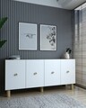 Consola, Olivia, Mono KB150 Bohem, Stejar Safir / Alb