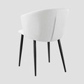 Scaun Lujo, Homla, 59x56.5x81 cm, metal/poliester, bej deschis
