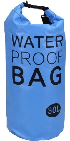 Geanta pentru cumparaturi Waterproof, 30L, 27×61 cm, polivinil, albastru