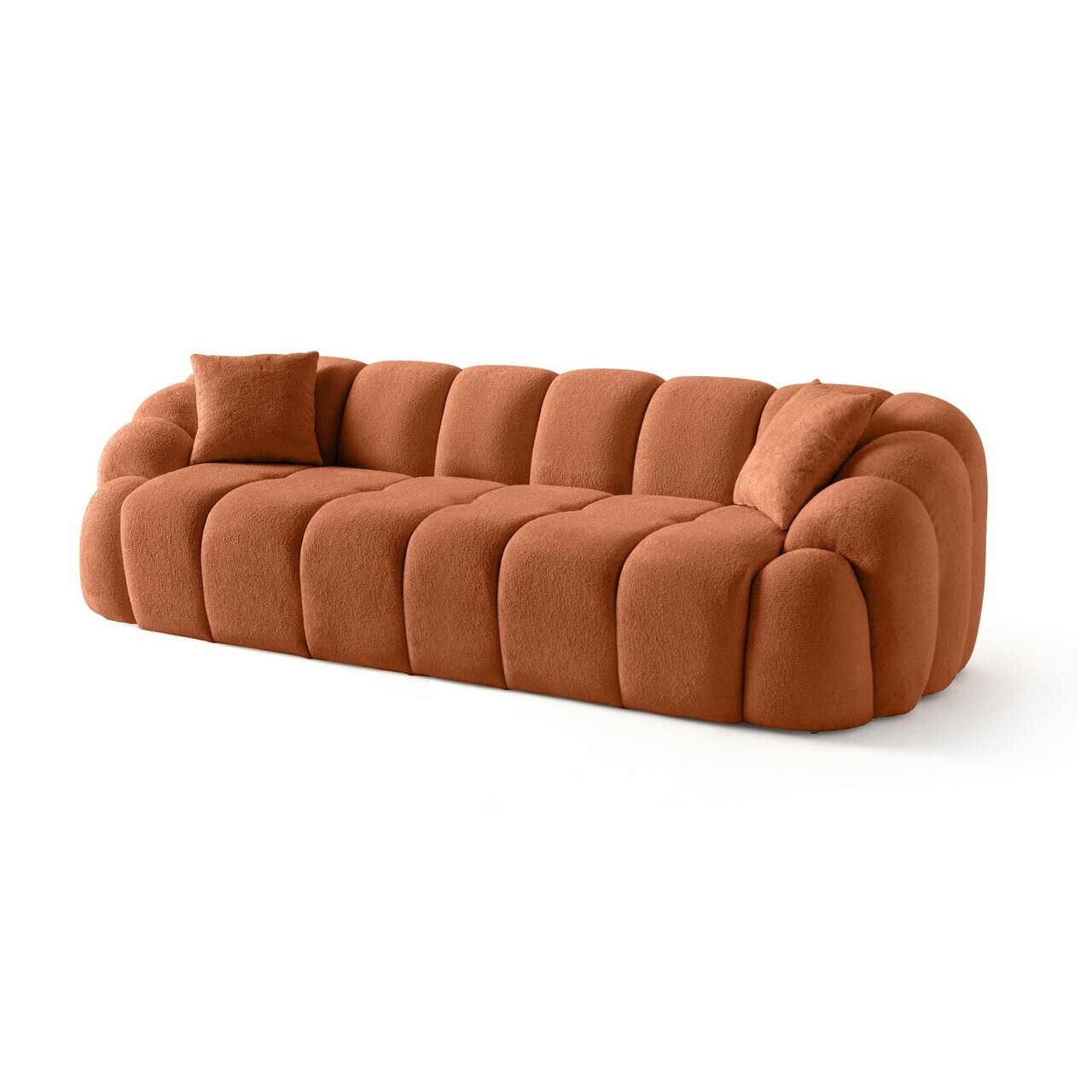 Canapea cu 4 locuri, Atelier del Sofa, 752EST2303, Lemn de carpen/PAL melaminat, Caramiziu - view 3