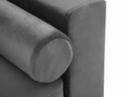 Canapea extensibila, Camellia, Mazzini Sofas, 3 locuri, cu lada de depozitare, 220x100x92 cm, catifea, gri deschis