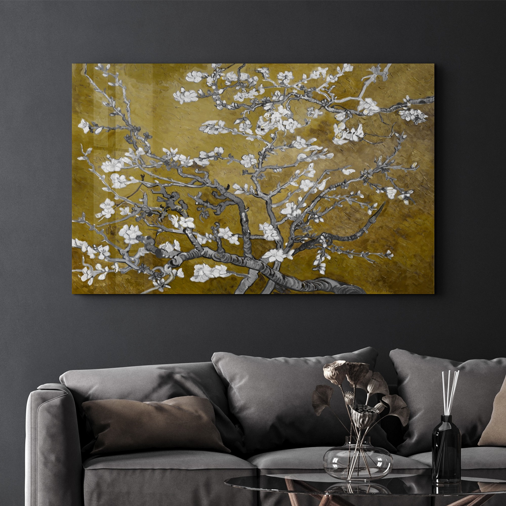 Tablou decorativ, CAM-1031, Dimensiuni: 46 x 72 cm, Multicolor