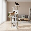 Casă pentru pisici, Paws & Whiskers, Siena, MATERIAL TEXTIL WELSOFT, Alb