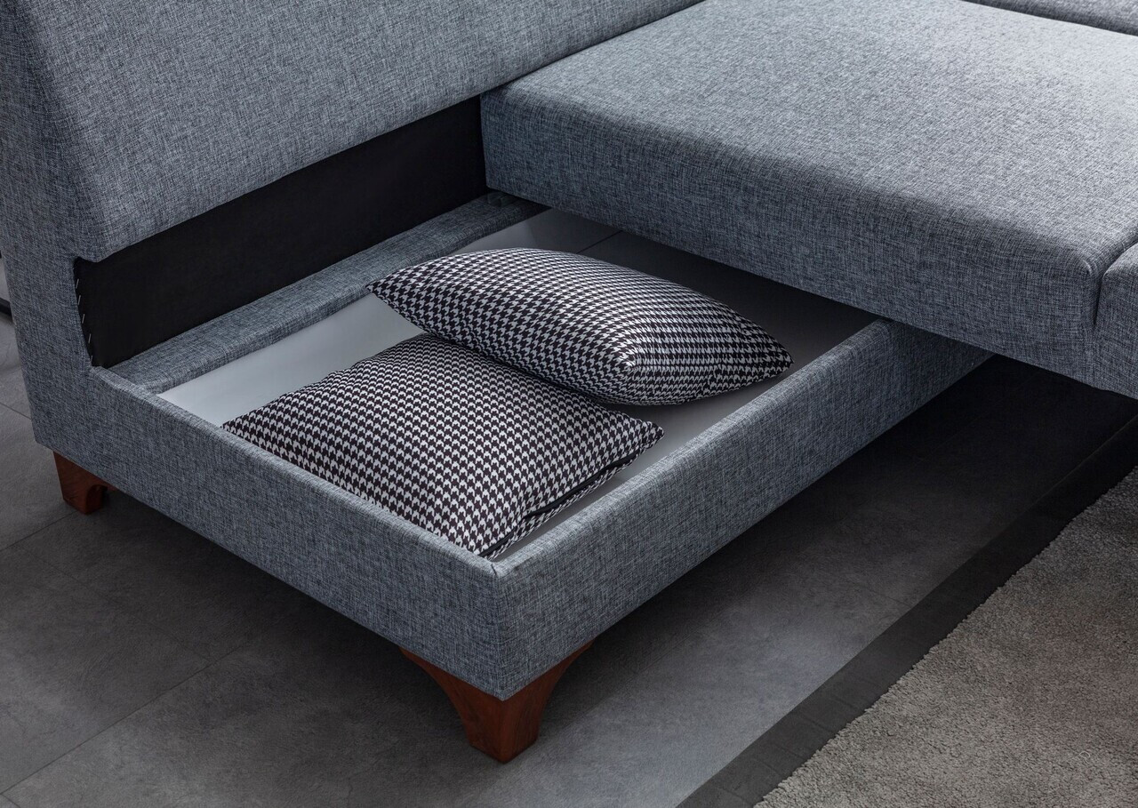 Coltar, Atelier del Sofa, 752EST1389, Lemn de carpen/PAL melaminat, Gri - view 7