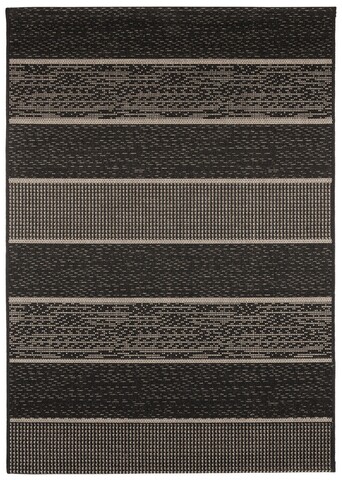 Covor carmona, decorino, 160x230 cm, polipropilena, negru/gri
