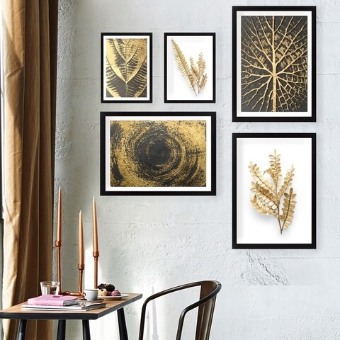 Set 5 tablouri decorative, SET_009, Lulu, 24×29 cm/34×44 cm, plastic Lulu