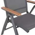 Scaun cu spatar inalt Cesano, 62x68x108 cm, gri
