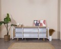 Consola, Wolina, Bohem, 80x180x41 cm, MDF , Alb / Stejar