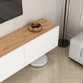 Comoda TV, Puqa Design, West, Alb/Pin Atlantic