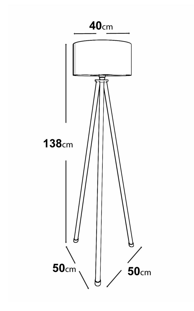 Lampadar, L'essentiel Maison, 666PTR1123, Crem/Negru - view 4