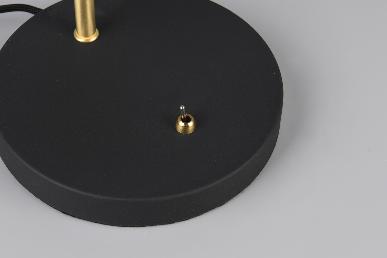 Lampa de masa Traveller, TRIO, 50x20x54 cm, 10W, 1x E27, metal, negru/auriu