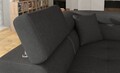 Coltar extensibil stanga 4 locuri, ELTAP, Anton, 272x203x85 cm, lemn/poliester, gri inchis/alb