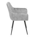 Scaun Satori, Homla, 62x58x79 cm, poliester/metal/MDF, gri