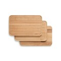 Set 3 tocatoare, Brabantia, Profile, 40x25x6 cm, lemn, natural