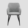 Scaun Sella, Homla, 59.5x57x83 cm, metal/poliester, gri