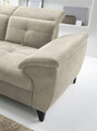Coltar extensibil stanga 5 locuri ELTAP, LT-18AU, Inferne, 297x210x107 cm, lemn/poliester, bej deschis