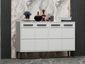 Consola, Odessa, Stria, 120x30x75 cm, PAL, Alb