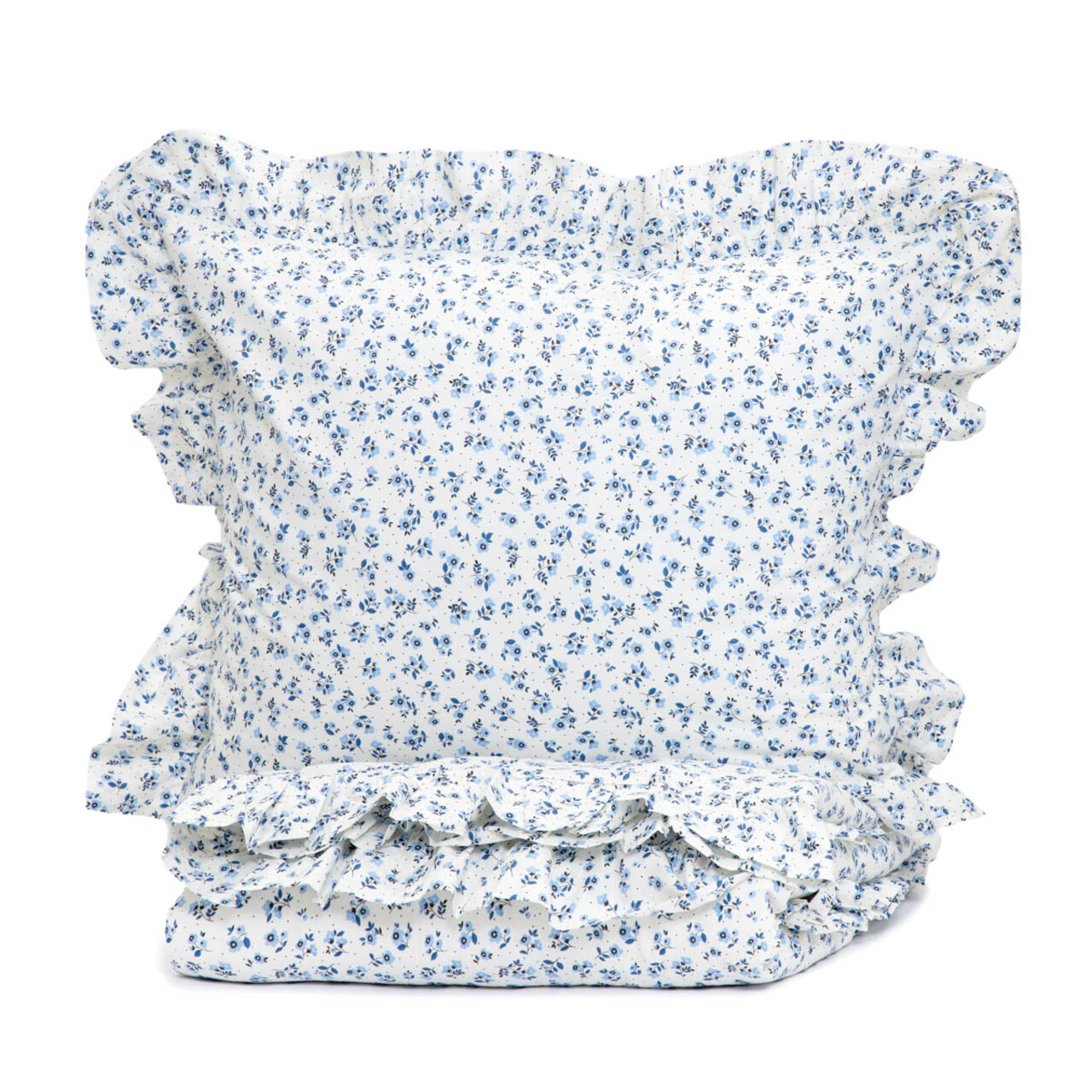 Lenjerie de pat King Size, Melanie, Homla, 200x220 cm, 3 piese, bumbac, alb/albastru - view 2