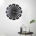Ceas de perete, Symmetry, Metal, Dimensiune: 50 x 50 cm, Negru