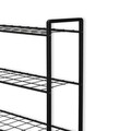 Dulap masina de spalat, Puqa Design, Nigel, 24x68x150 cm, Metal, Negru