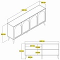 Consola, Hommy Craft, Lyon 81, 180x81x35 cm, PAL, Atlas / Nuc