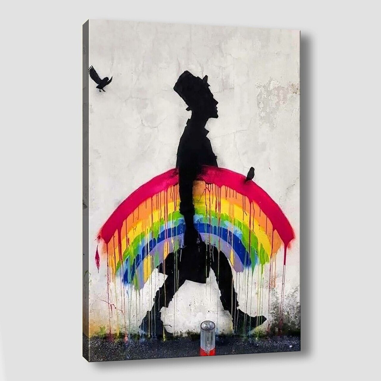 Tablou decorativ, KNV12063, Canvas, Cadru: 100% lemn (grosime: 3 cm), Multicolor — imaginea 3