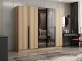 Dulap pentru haine, Hanah Home, Nisa, 225x210x52 cm, Dore