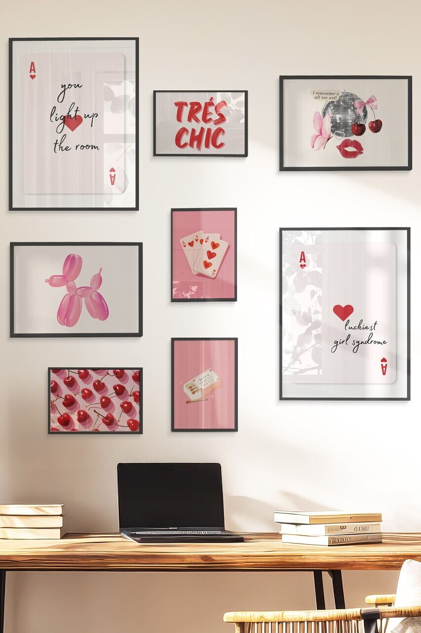 Tablou decorativ, Çgs-063-Black-Byk, Lemn masiv, Față: 100% PVC STICLĂ, Multicolor - view 3