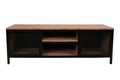 Comoda TV Zeno, Kalune Design, 150x40x47 cm, natural/negru