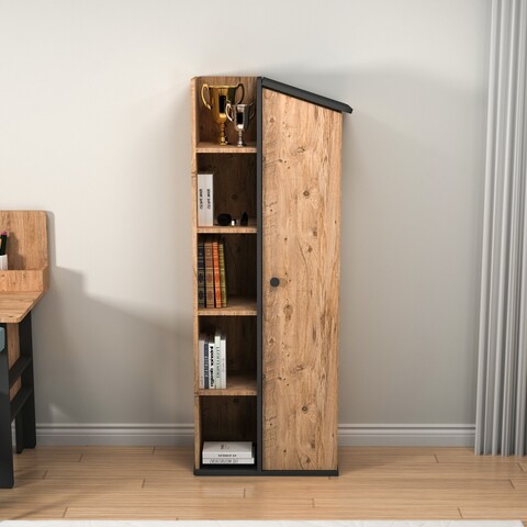 Corp biblioteca, Arnetti, Valerin, 60x161 cm, PAL, Pin Atlantic / Antracit