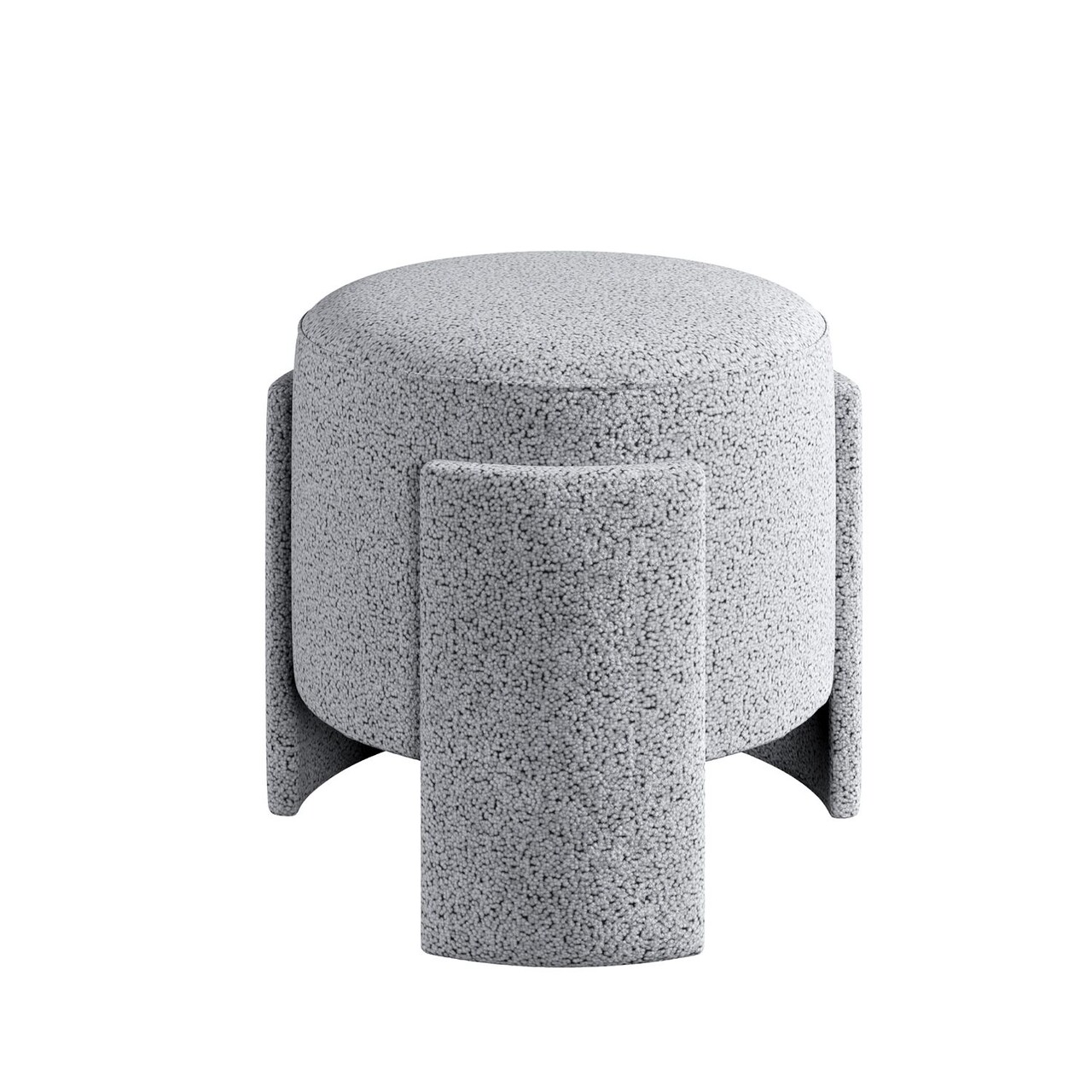 Taburet, Atelier del Sofa, 774BNT1103, 28 Spumă gri DNS/14 Spumă albă DNS, Gri - view 7