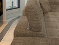 Coltar extensibil stanga 4 locuri ELTAP, ERI-30, Eridano, 275x202x88 cm, lemn/poliester, bej inchis