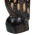 Set 3 decoratiuni, Owl, Creaciones Meng, lemn de arbore de matase