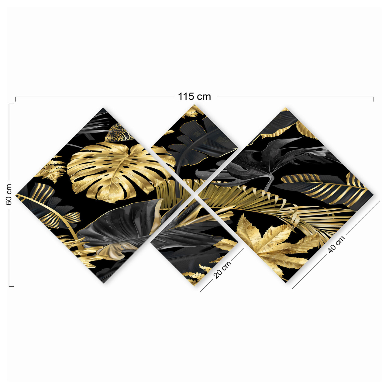 Set 4 tablouri decorative, 4MDF1323033056, MDF, Imprimat UV, Multicolor