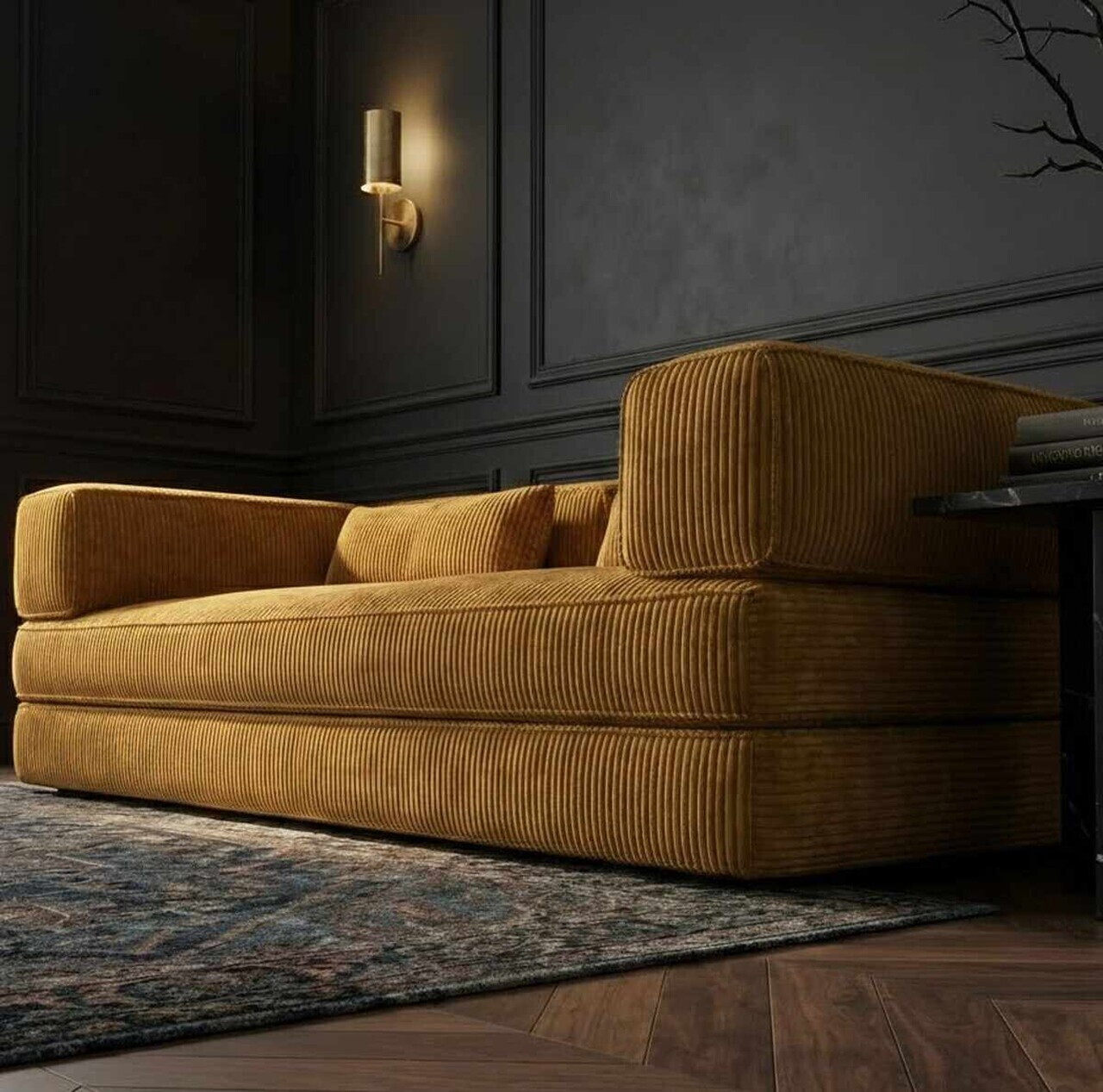 Canapea 3 locuri, Atelier del Sofa, 326NYR1152, Galben mustar — imaginea 2