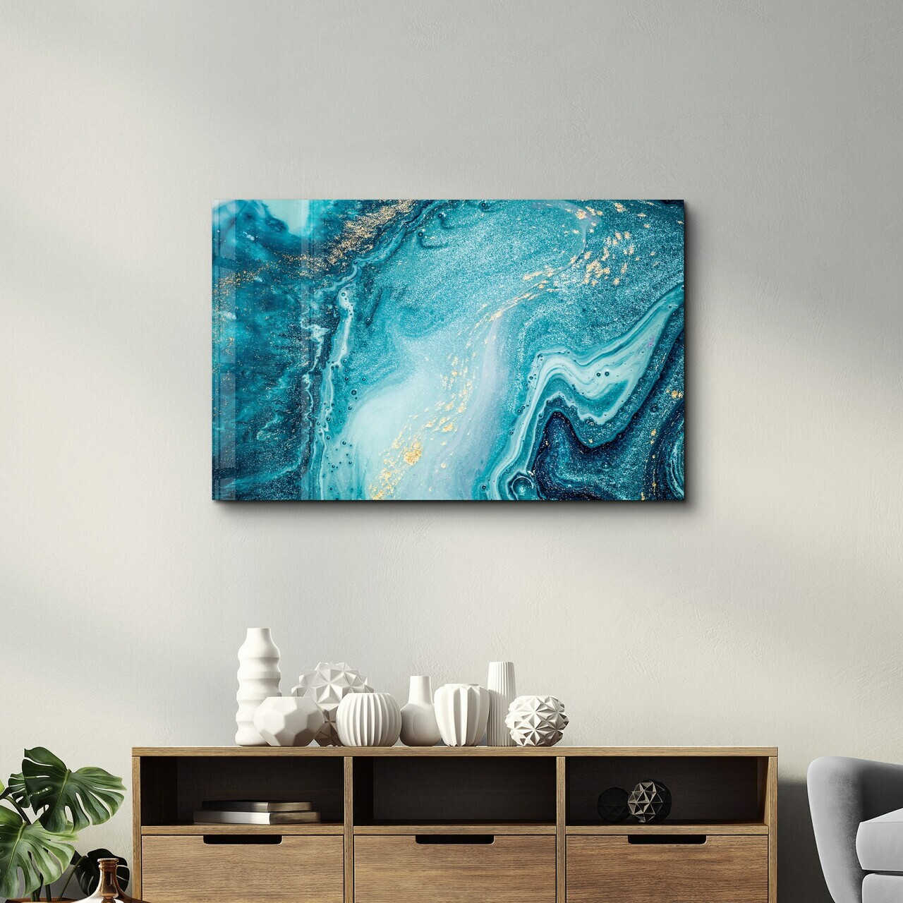 Tablou decorativ, SPR-1359, Dimensiune: 35 x 55 cm, Multicolor — imaginea 2