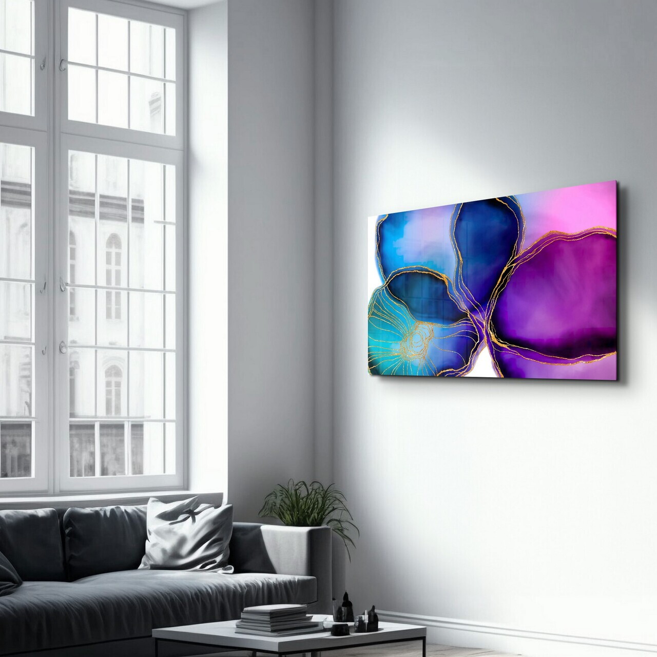 Tablou decorativ, CAM-2085, Dimensiuni: 46 x 72 cm, Multicolor — imaginea 4