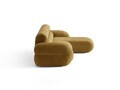 Coltar dreapta 4 locuri, Neo, Micadoni Home, 305x165x83 cm, tesatura Chenille, galben mustar