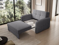 Canapea extensibila 1 loc, ELTAP, Laine, 102x109x84 cm, lemn/poliester, gri