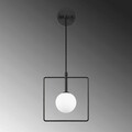 Aplica de perete, Fulgor, 942FLG2103, Metal, Alb/Negru