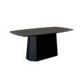 Masuta de cafea, Rotexa, Lilyum Large, 100x42x54 cm, MDF , Negru